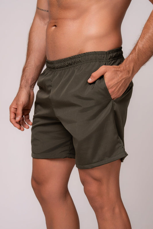 Herren Sportshorts aus Tactel Gruen