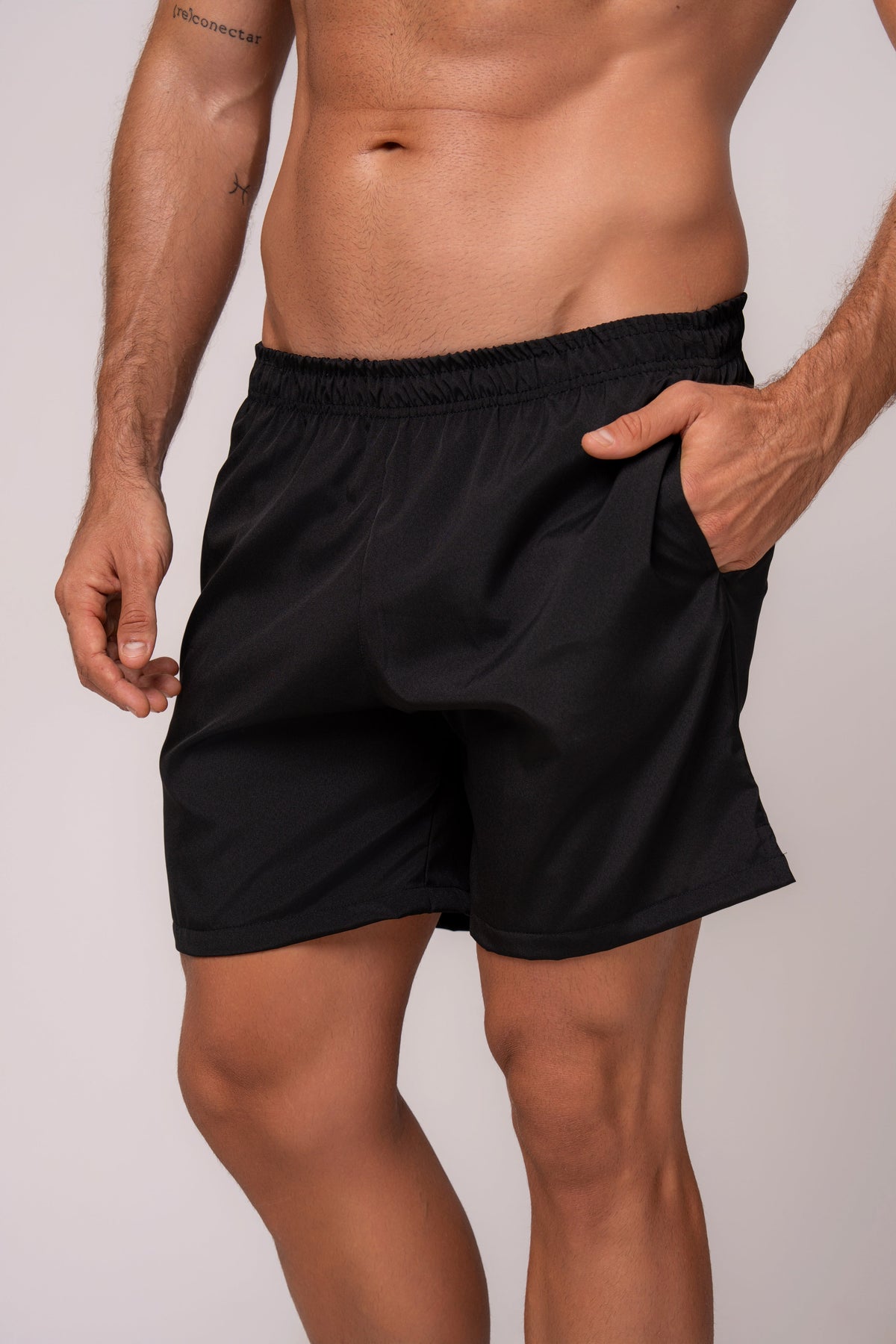 Herren Sportshorts aus Tactel Schwarz
