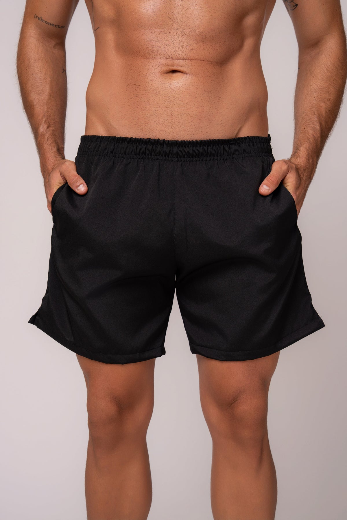 Herren Sportshorts aus Tactel Schwarz