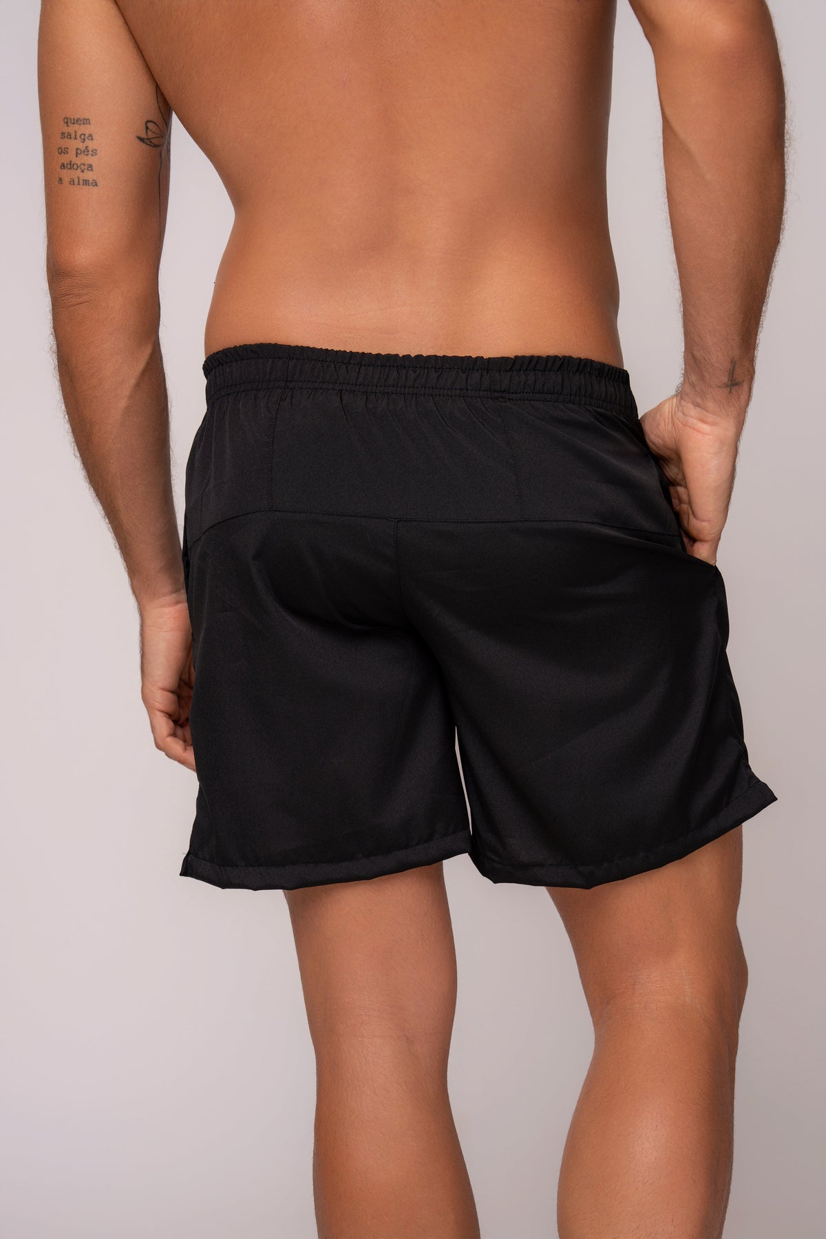 Herren Sportshorts aus Tactel Schwarz