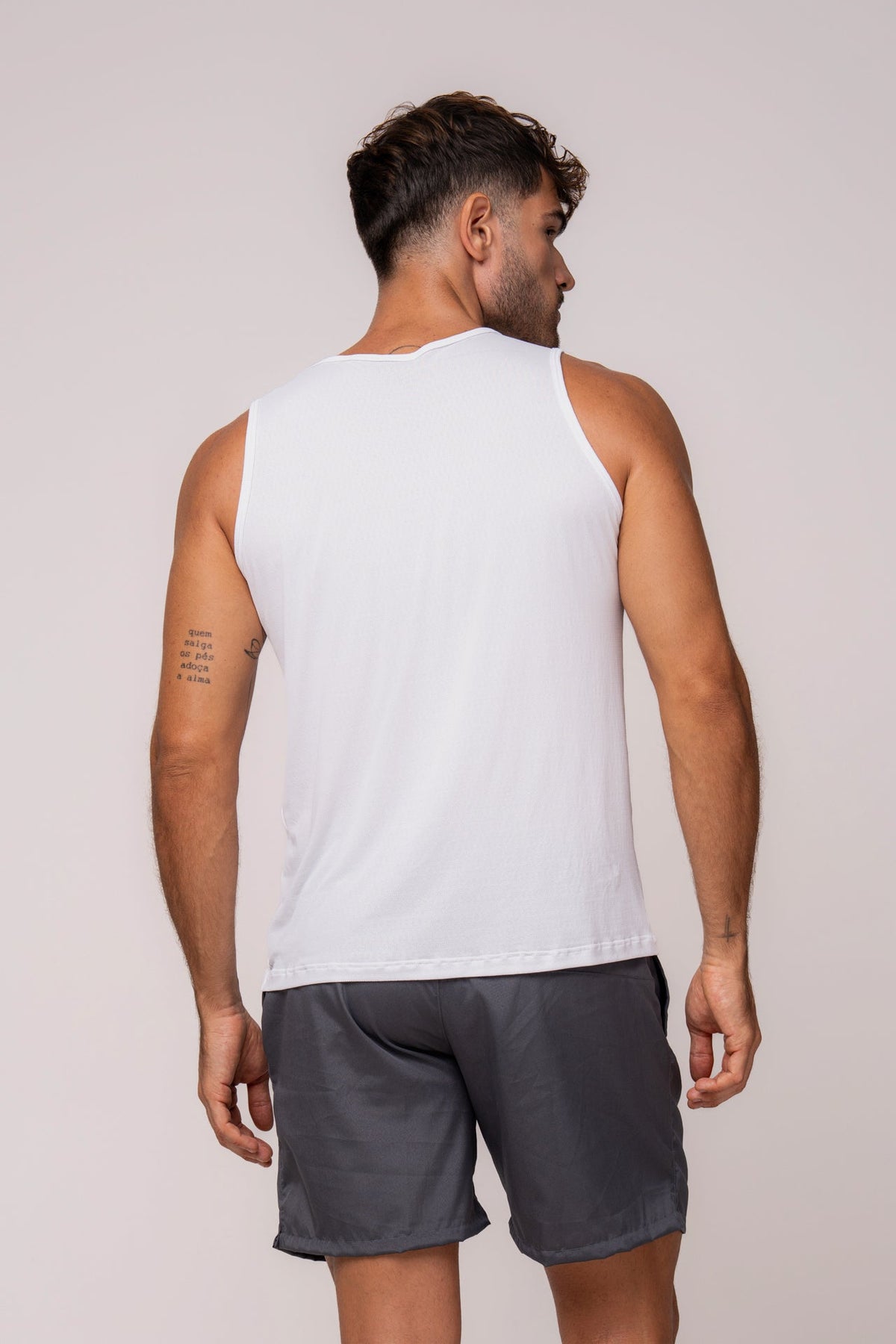 Herren Dry-Fit Tanktop Weiss