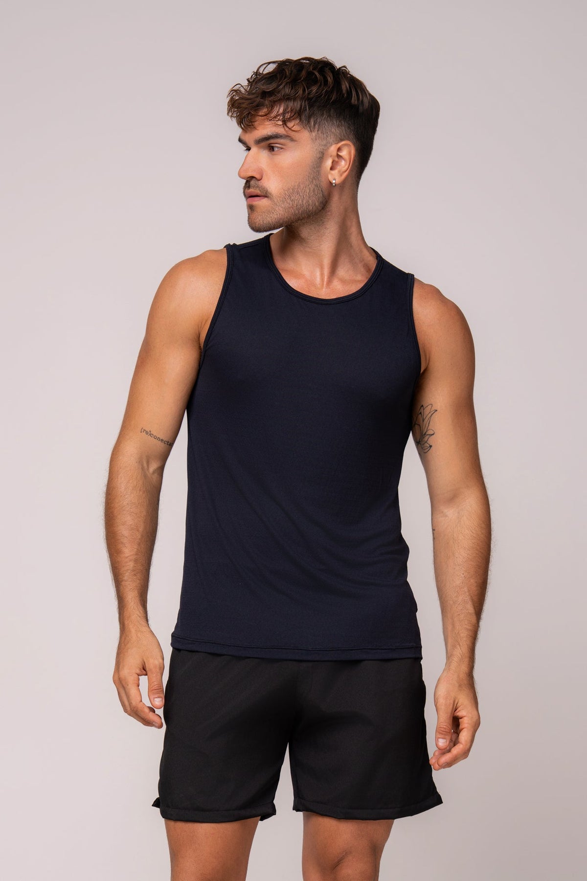 Herren Dry-Fit Tanktop Schwarz