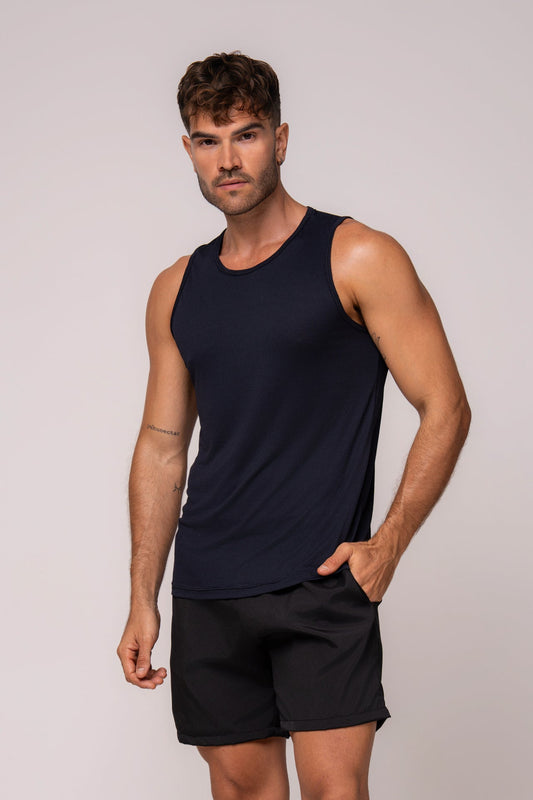 Herren Dry-Fit Tanktop Schwarz